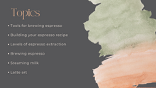 Load image into Gallery viewer, "Dialed In" - All About Espresso: April 22nd